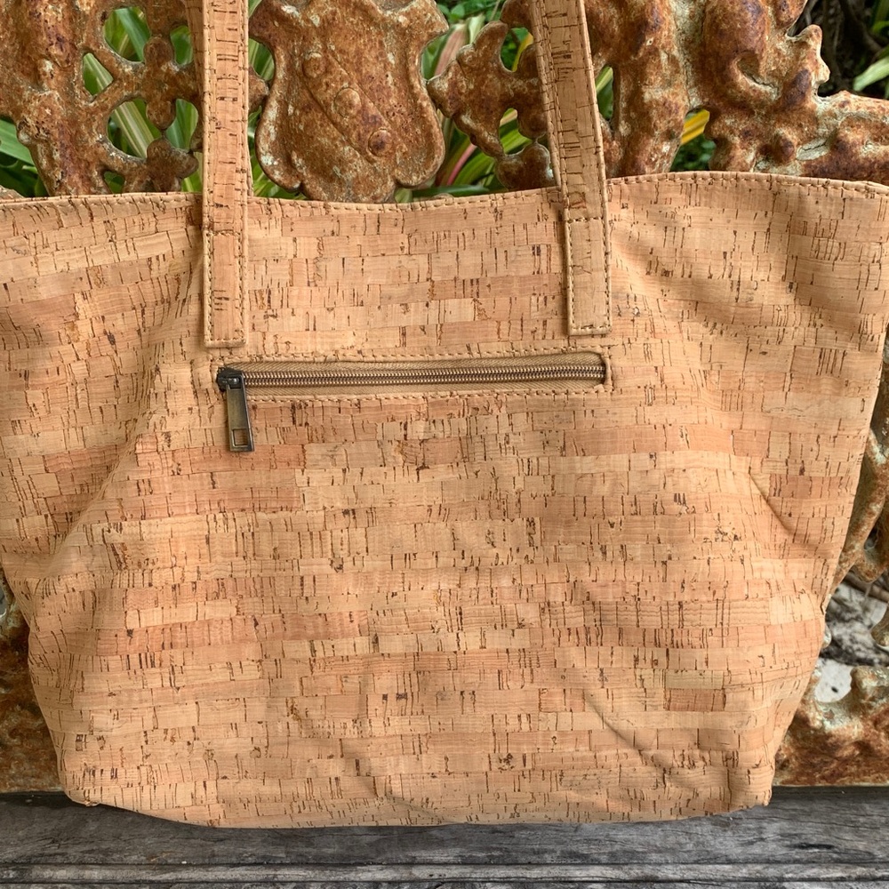 Elegant Floral Cork Tote Bag - Picture 7 of 16